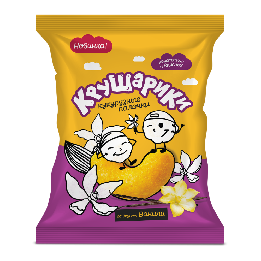 Кукурузные палочки «Крушарики» со вкусом ванили