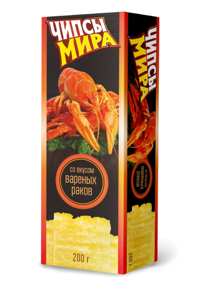 Чипсы картофельные «Мира» со вкусом вареных раков 50/100/200 г