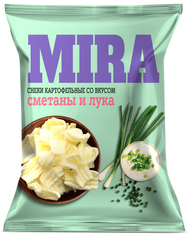Снеки картофельные «Мира» 160гр. со вкусом лука