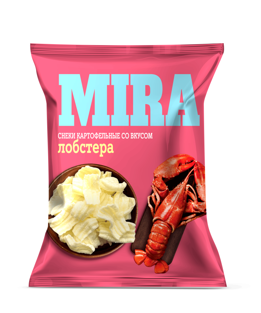 Снеки картофельные «Мира» 160гр. со вкусом лобстера
