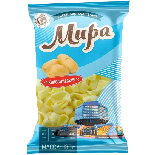 Снеки картофельные «Мира» 180гр.