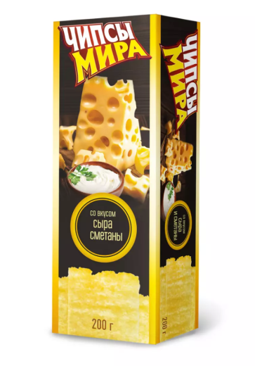 Чипсы картофельные «Мира» со вкусом сыра и сметаны 50/100/200 г