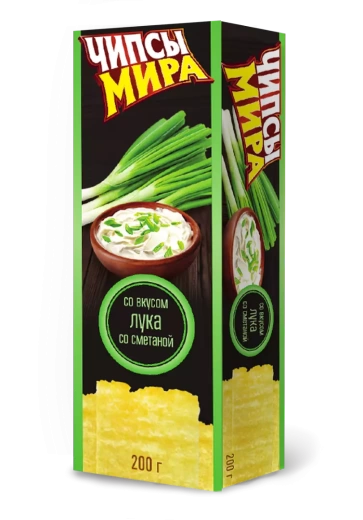 Чипсы картофельные «Мира» со вкусом лука со сметаной 50/100/200 г
