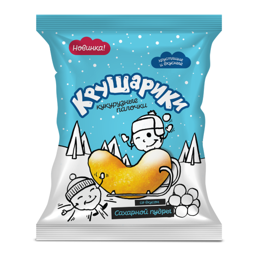 Кукурузные палочки «Крушарики» со вкусом сахарной пудры