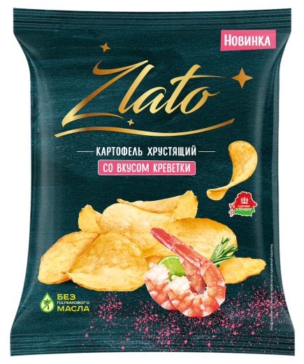 Картофель хрустящий со вкусом креветки