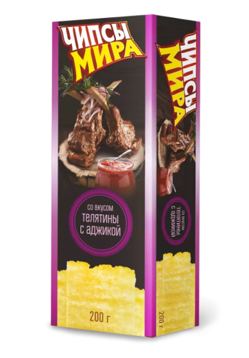 Чипсы картофельные «Мира» со вкусом телятины с аджикой 50/100/200 г