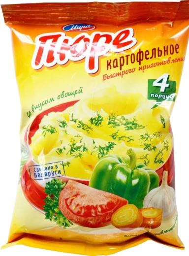 Картофельное пюре быстрого приготовления со вкусом овощей